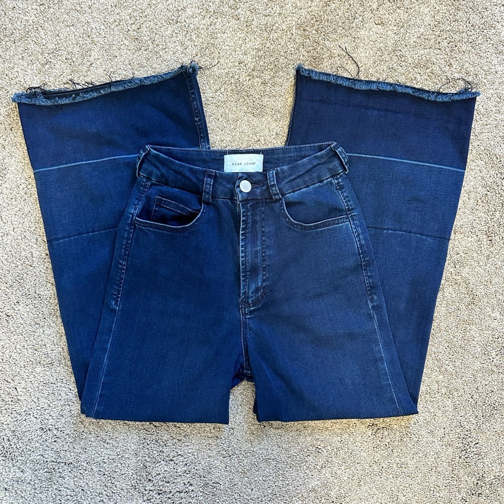 Dear John Blue Wide Leg Stretch Jeans